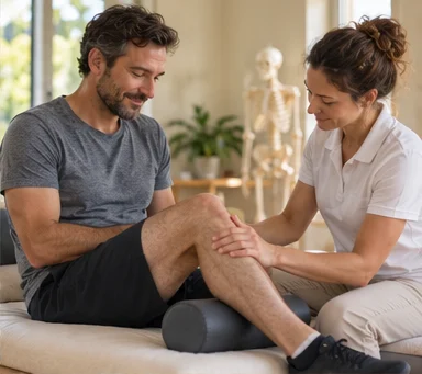 Illustratives Motiv zum Thema Knie, Hüfte & Bein